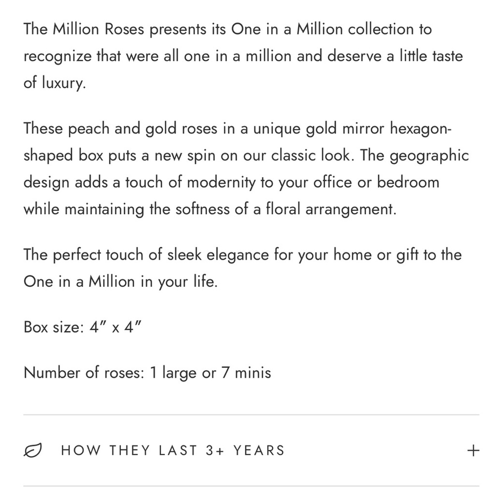 The Million Roses: Peach & Gold Mini Roses ✨ - Picture 4 of 10